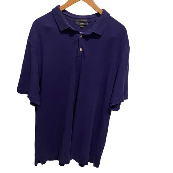 Club Room Short Sleeve Polo Shirt Mens XL Purple Casual AL0059 - Picture 1 of 7
